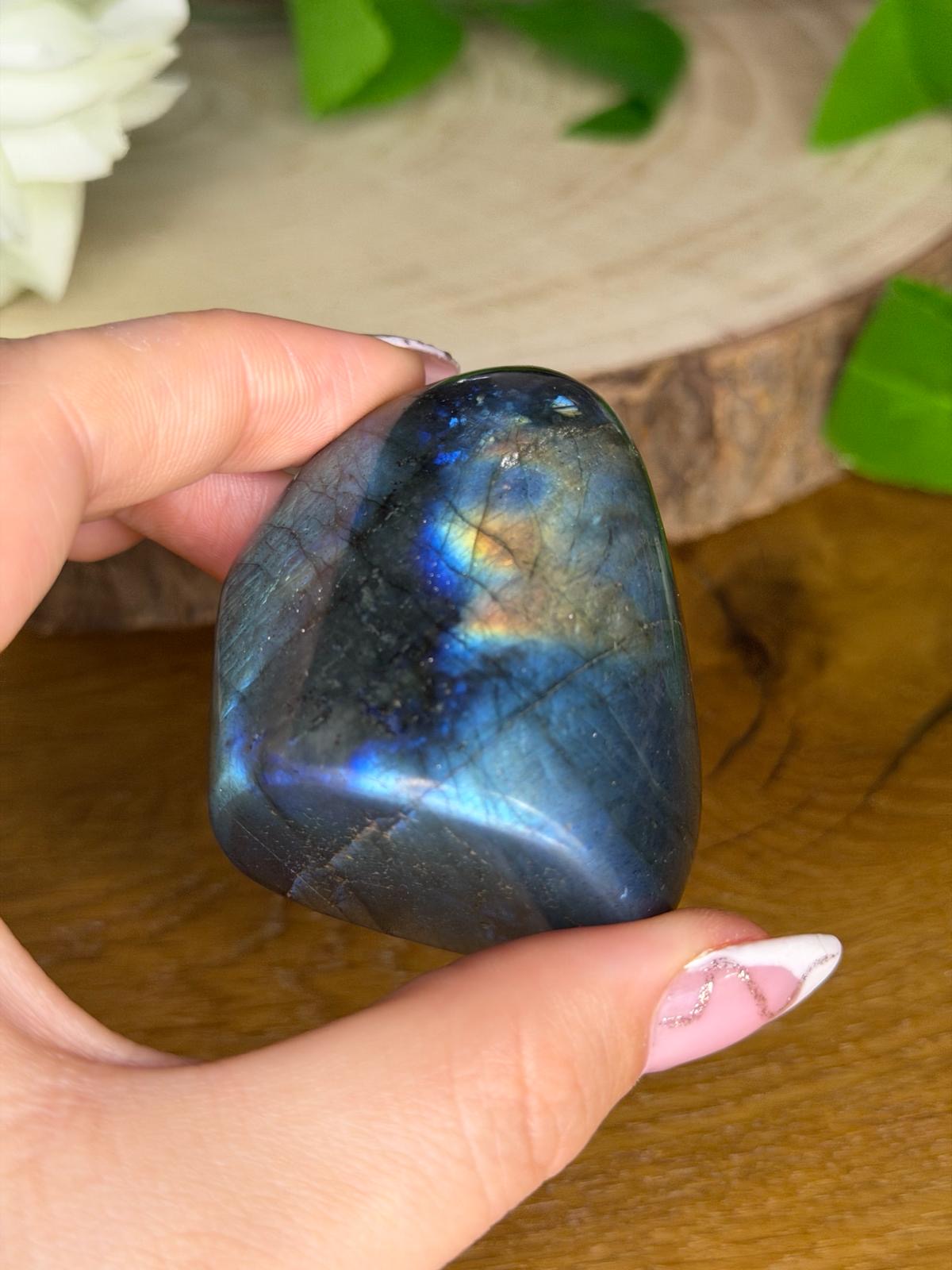 Labradorit Freiform Blau