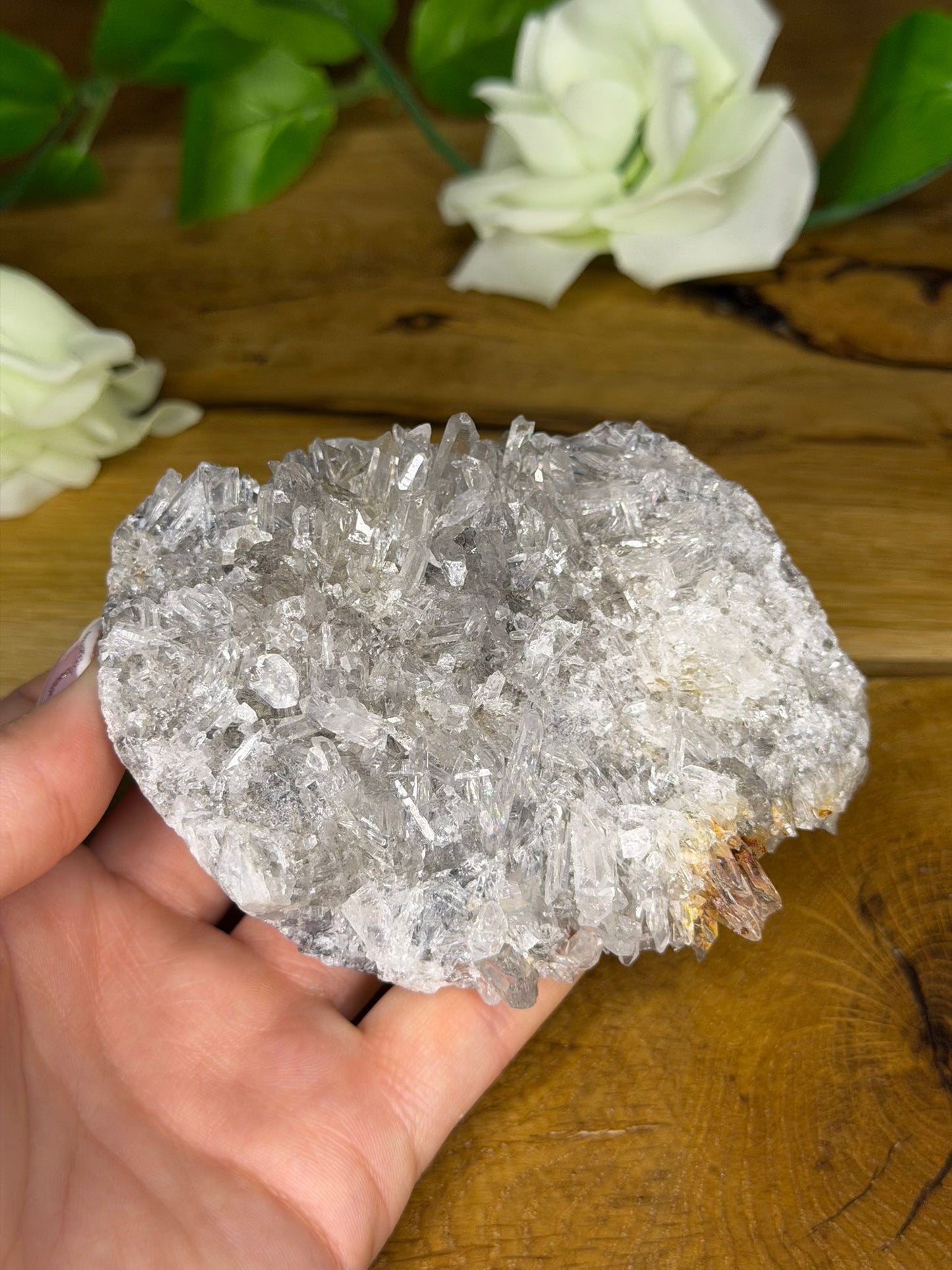 Nadelquarz Cluster (mittel)