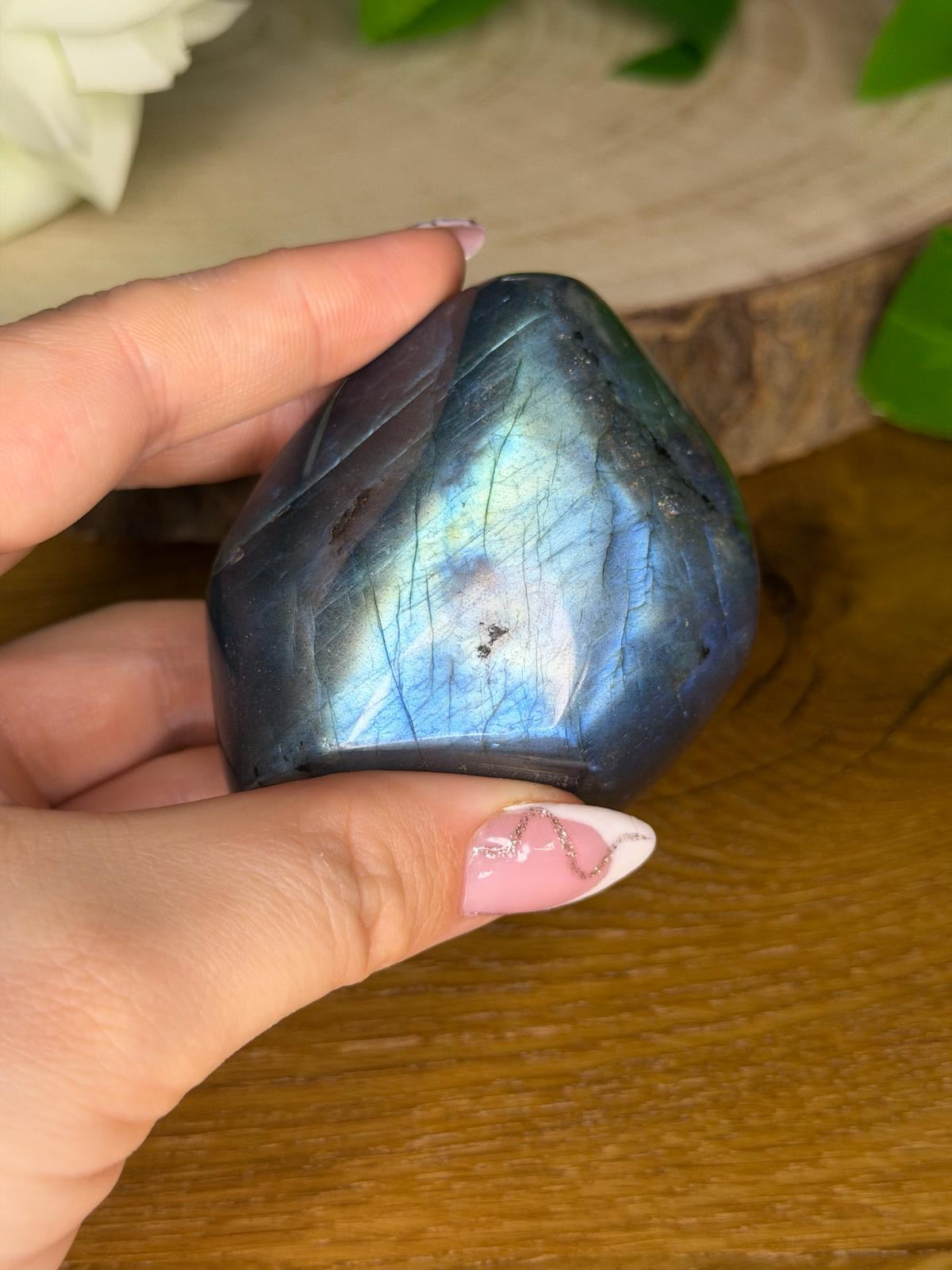 Labradorit Freiform Blau