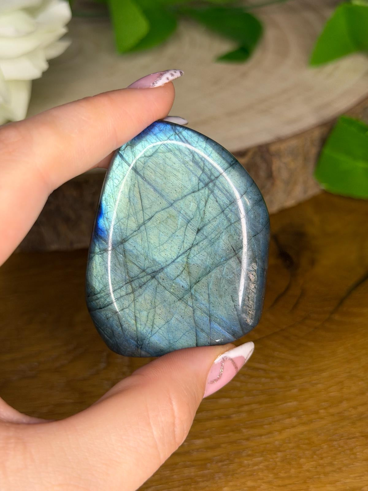 Labradorit Freiform Blau