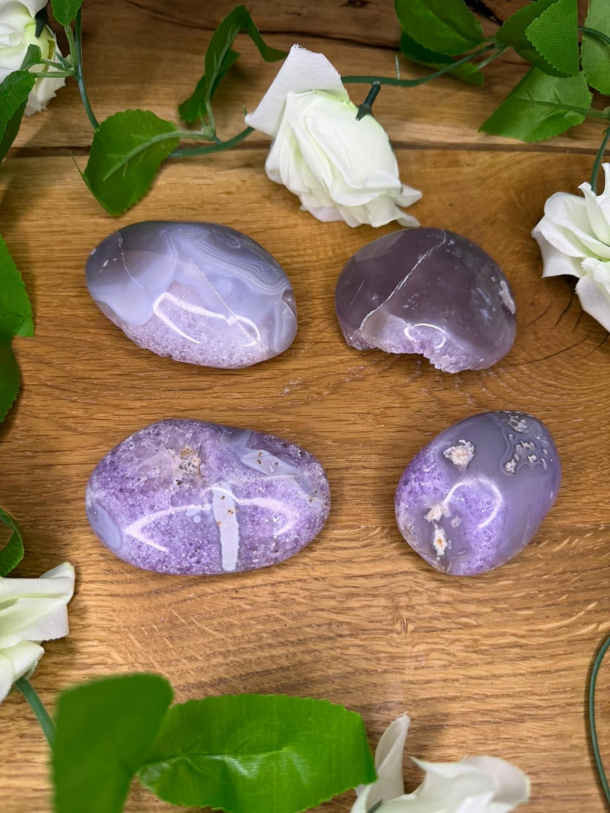 Amethyst mit Achat Cluster